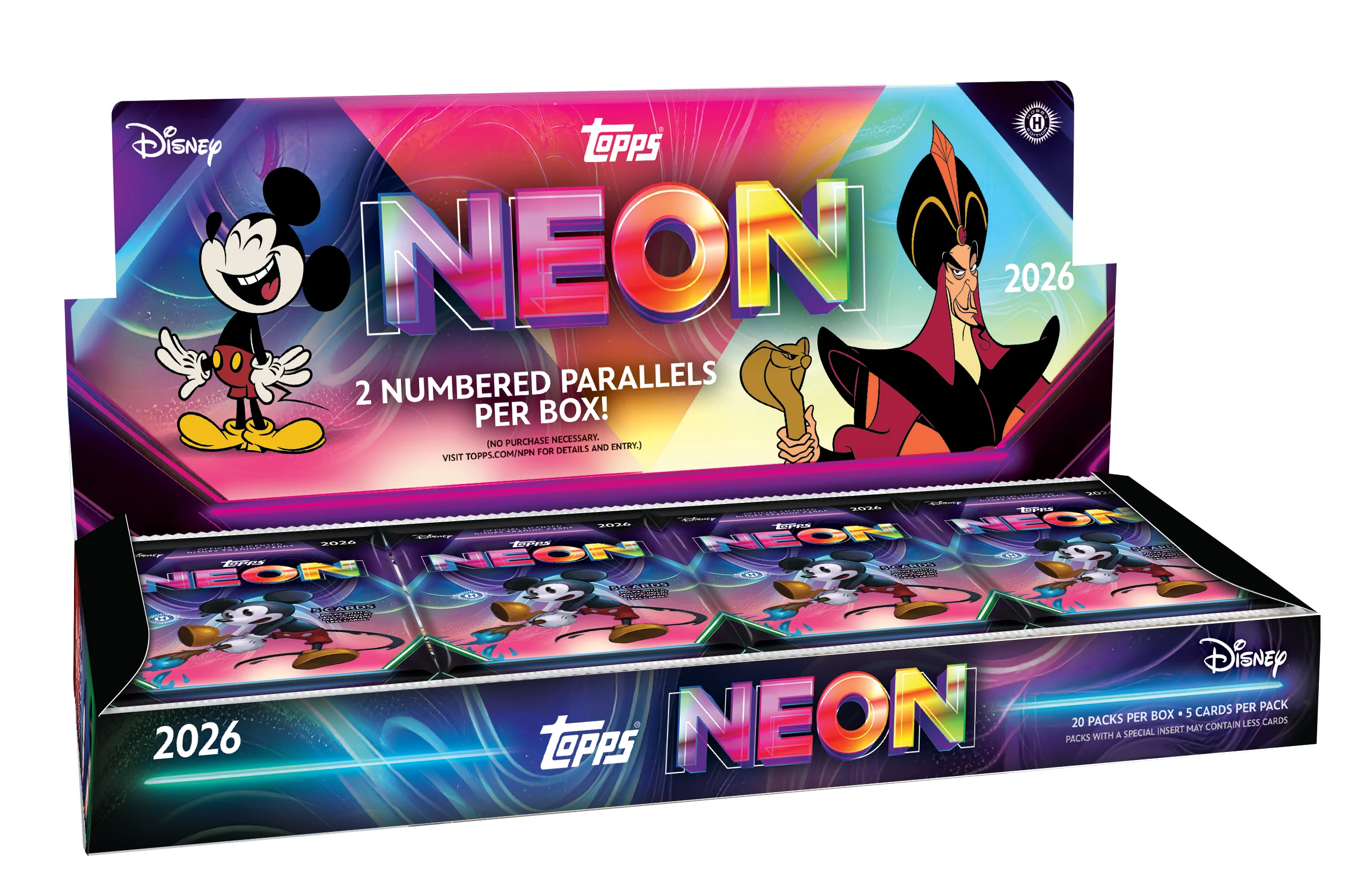 2026 Topps Disney Neon Hobby 12 Box Case Break #6 - PICK YOUR MOVIE/CHARACTER