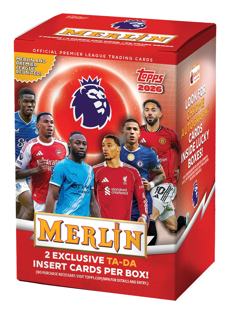 2026 Topps Merlin Premier League Soccer Blaster Box