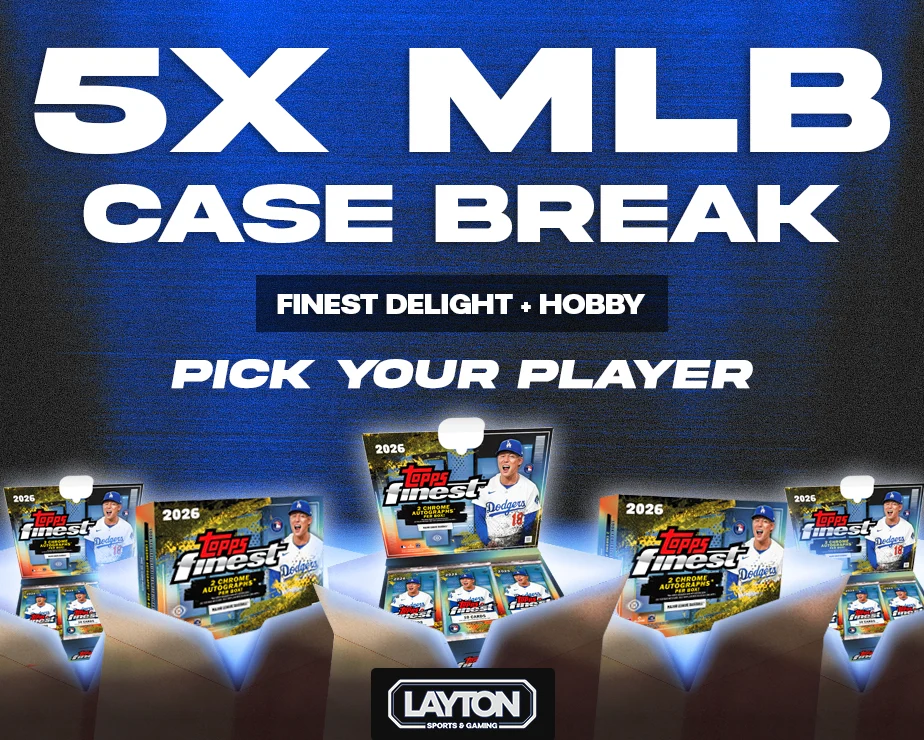 5x Case Break MLB - 2026 Topps Finest Baseball Delight & Hobby #1 - PICK YOUR PLAYER
