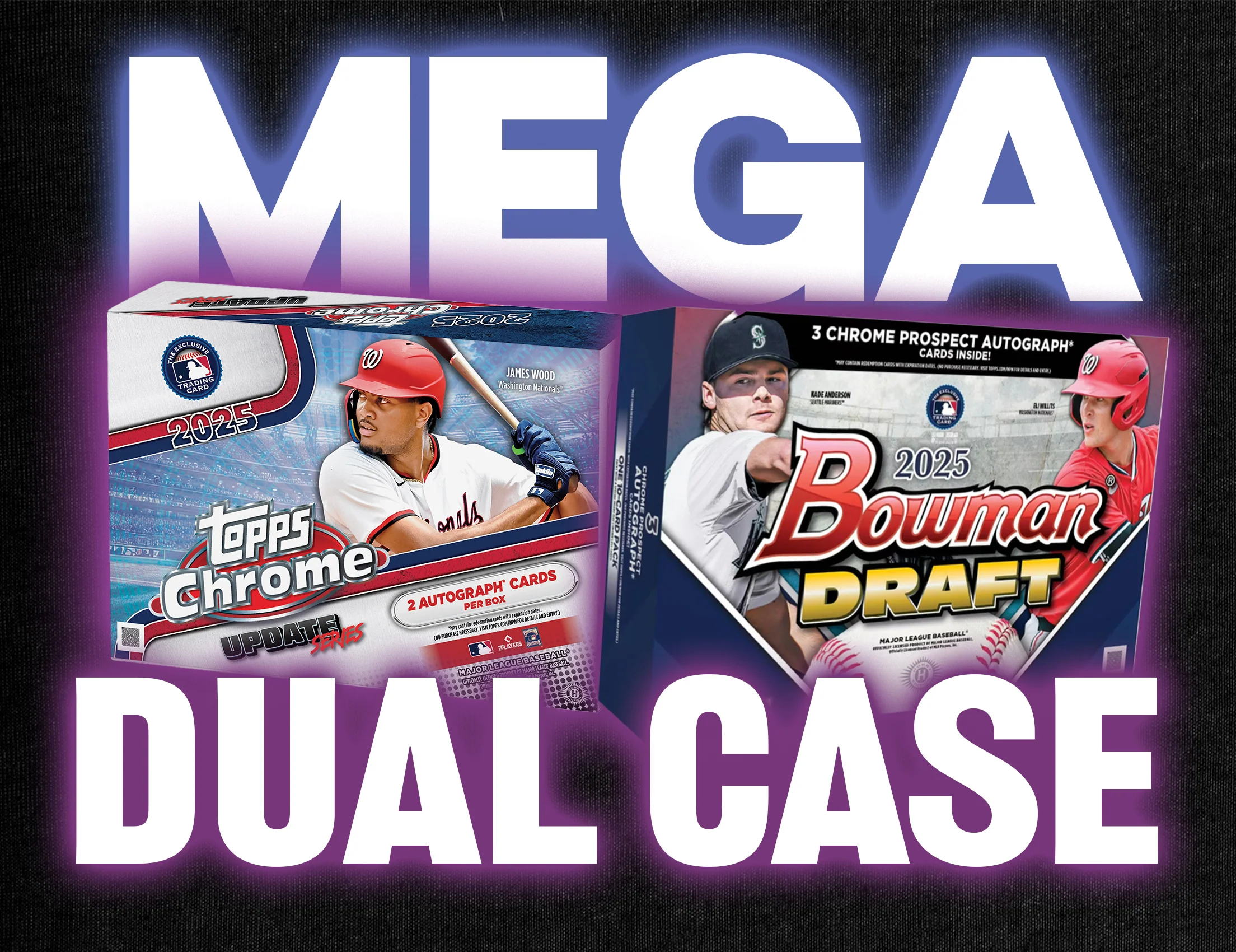 Mega Dual Case MLB - 2025 Bowman Draft Delight & Topps Chrome Update Delight #4 - RANDOM TEAMS
