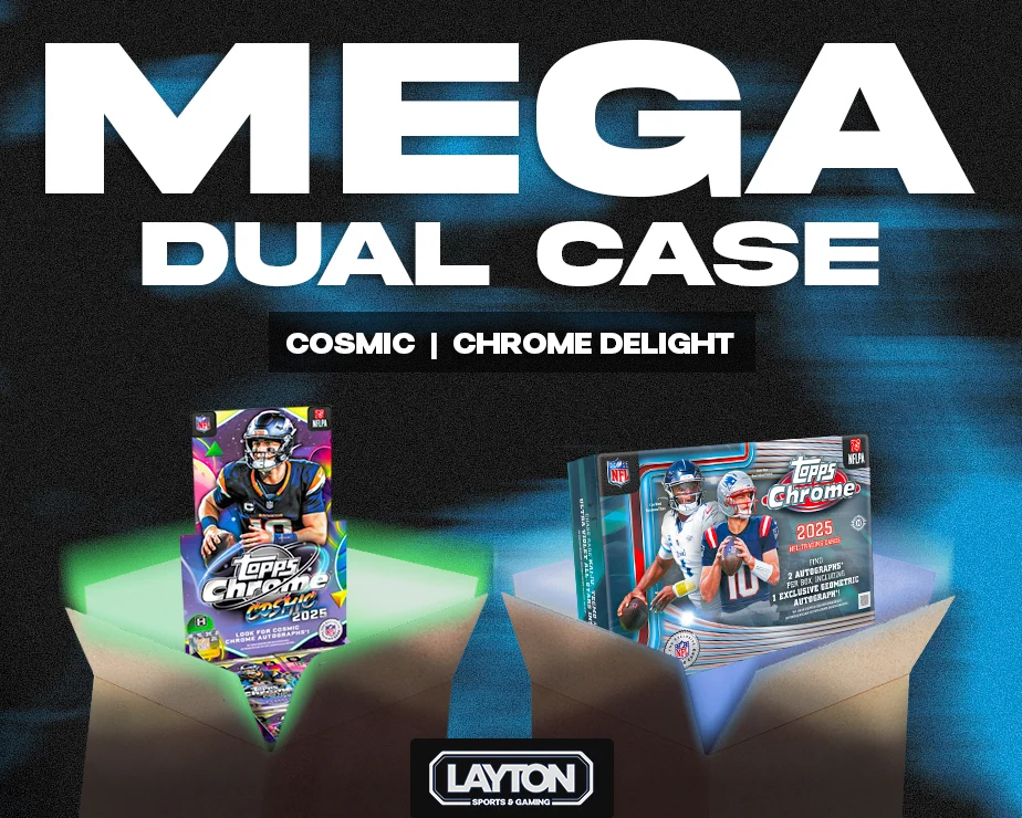 Mega Dual Case NFL - 2025 Topps Chrome Delight & Cosmic Chrome Football Hobby #1 - RANDOM TEAMS