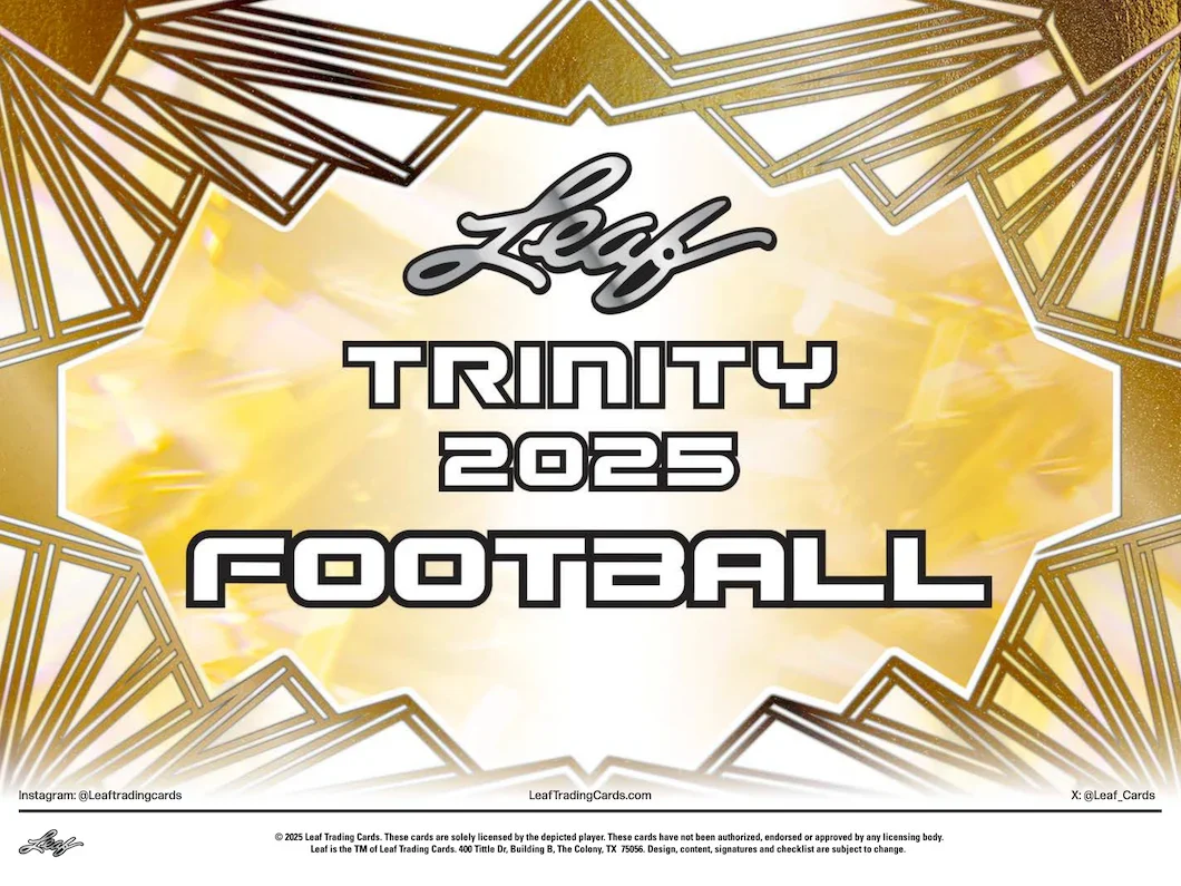 ON THE FLY - 2025 Leaf Trinity Football Hobby 5 Box Break #2 - RANDOM DIVISIONS