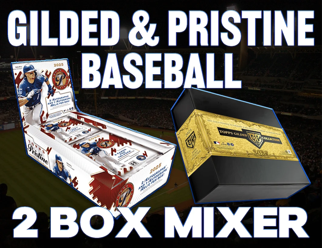 ON THE FLY - 2025 Topps Gilded Collection & Pristine Baseball 2 Box Mixer #8 - RANDOM DIVISIONS